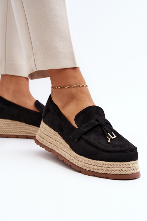 Mocassins de couleur noire Torresia