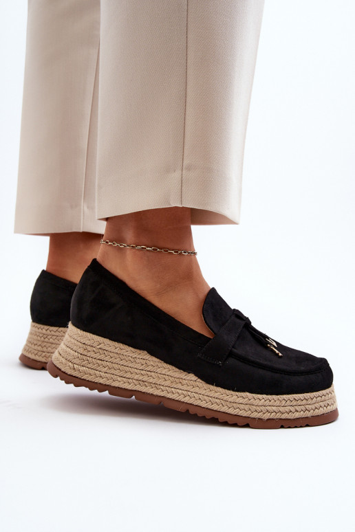 Mocassins de couleur noire Torresia