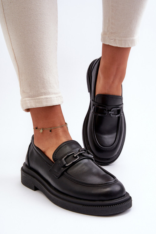 Mocassins pour femmes en noir Keelana