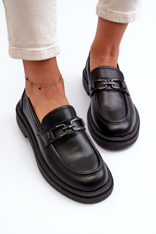 Mocassins pour femmes en noir Keelana