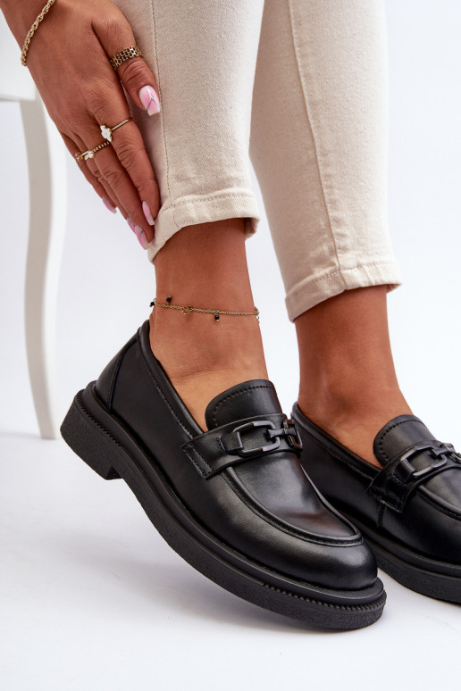 Mocassins pour femmes en noir Keelana