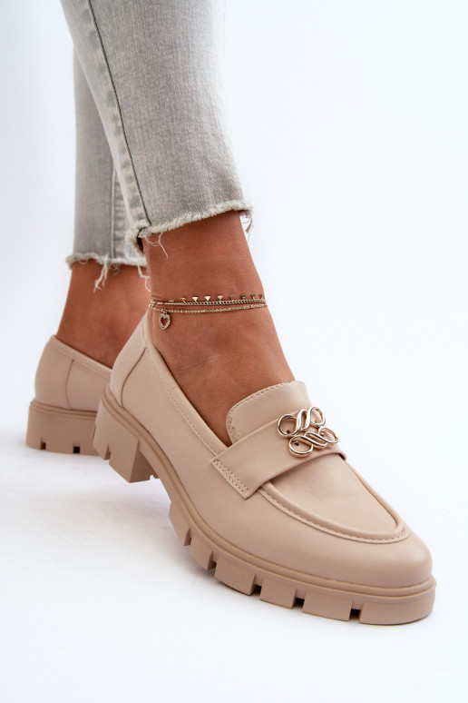 Elegante damesmocassins met gouden... Elegante damesmocassins met gouden...