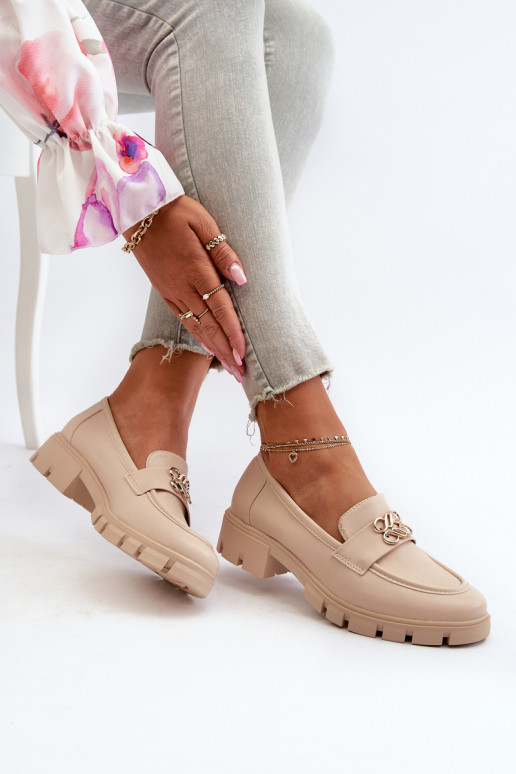 Elegante damesmocassins met gouden... Elegante damesmocassins met gouden...