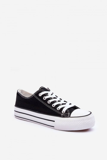 Chaussures de loisirs du modèle classique avec plateforme de couleur noire Jazlyn 2