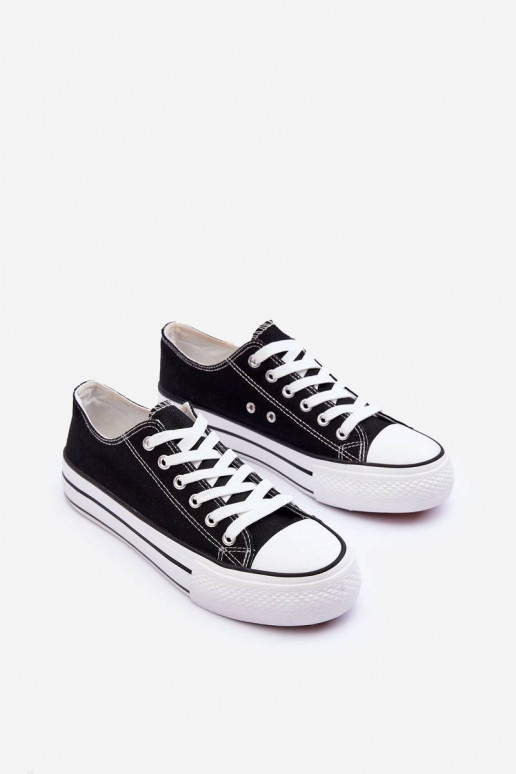 Chaussures de loisirs du modèle classique avec plateforme de couleur noire Jazlyn