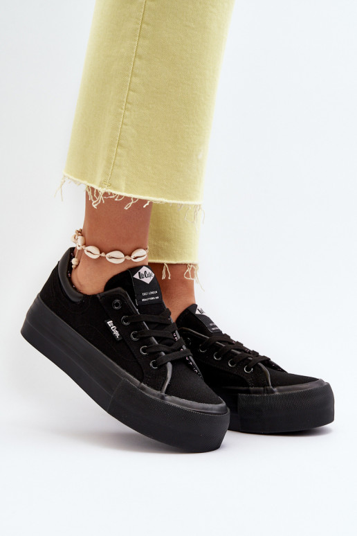 Chaussures de loisirs à plateforme Lee Cooper noir