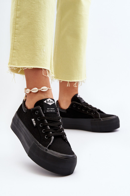 Chaussures de loisirs à plateforme Lee Cooper noir
