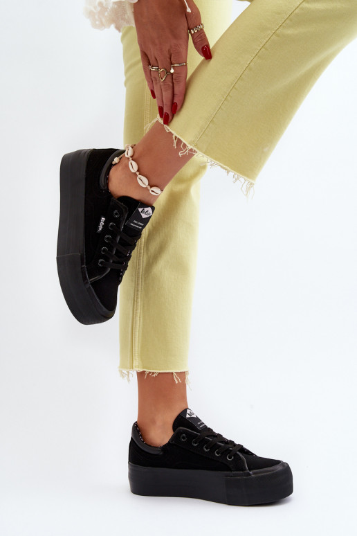 Chaussures de loisirs à plateforme Lee Cooper noir