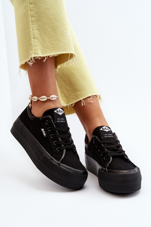 Chaussures de loisirs à plateforme Lee Cooper noir