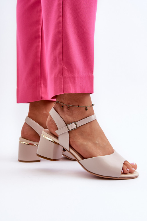 Sandales pour femmes à talon bas de... Sandales pour femmes à talon bas de...