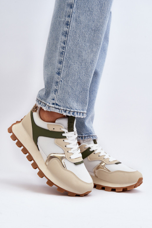 Sneakers Modell Schuhe Sand - grüne Farbe Ralita