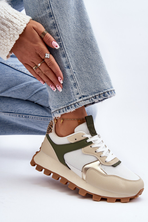 Baskets modèle chaussures sable - couleur vert Ralita