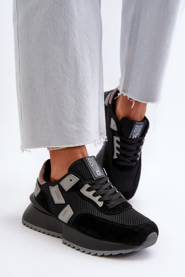 Baskets modèle chaussures Big Star couleur noir