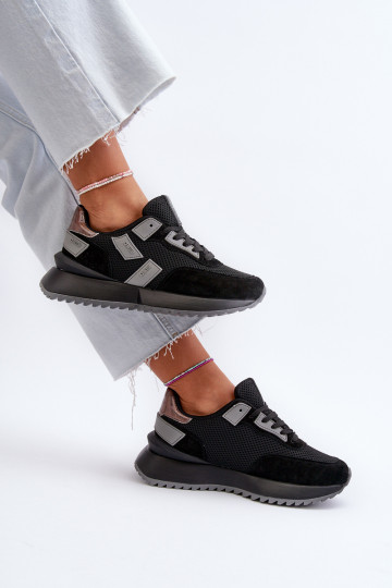 Baskets modèle chaussures Big Star couleur noir 2