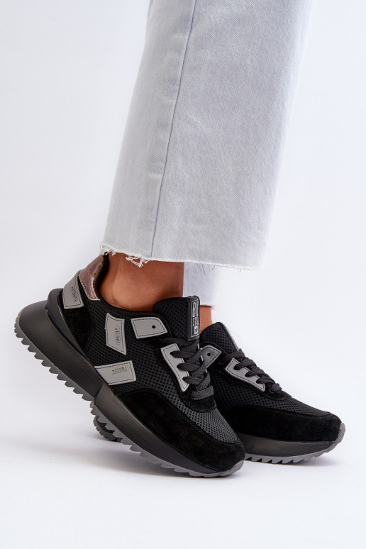 Baskets modèle chaussures Big Star couleur noir