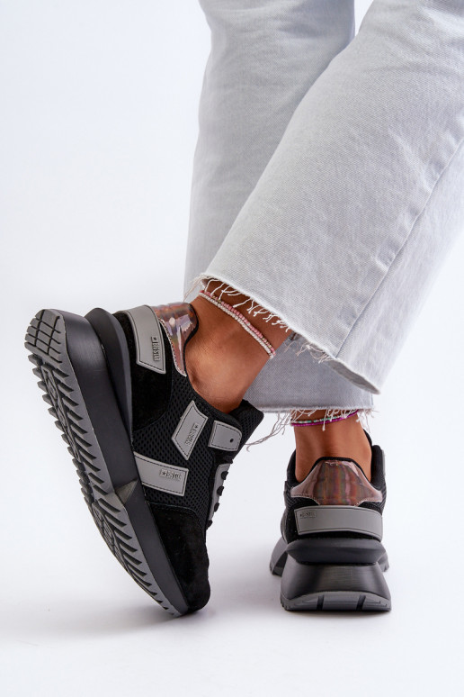 Baskets modèle chaussures Big Star couleur noir