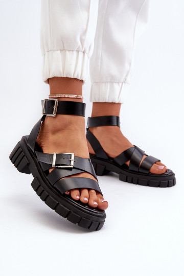 Sandales pour femmes de couleur noire Eladira