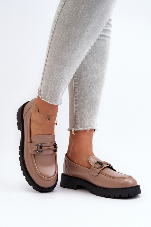 Mocassins beiges Ledda