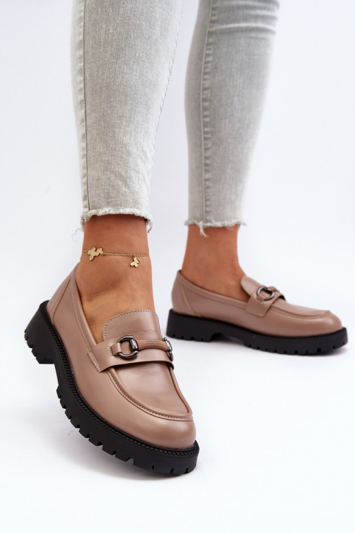 Mocassins beige Ledda