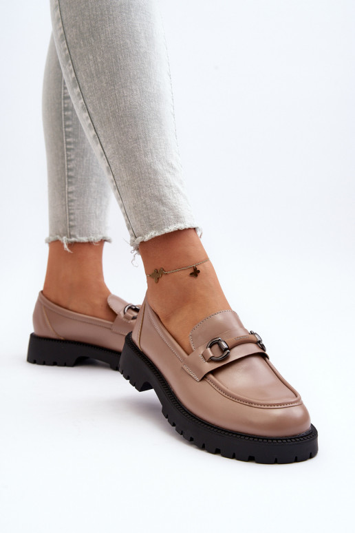 Mocassins beiges Ledda