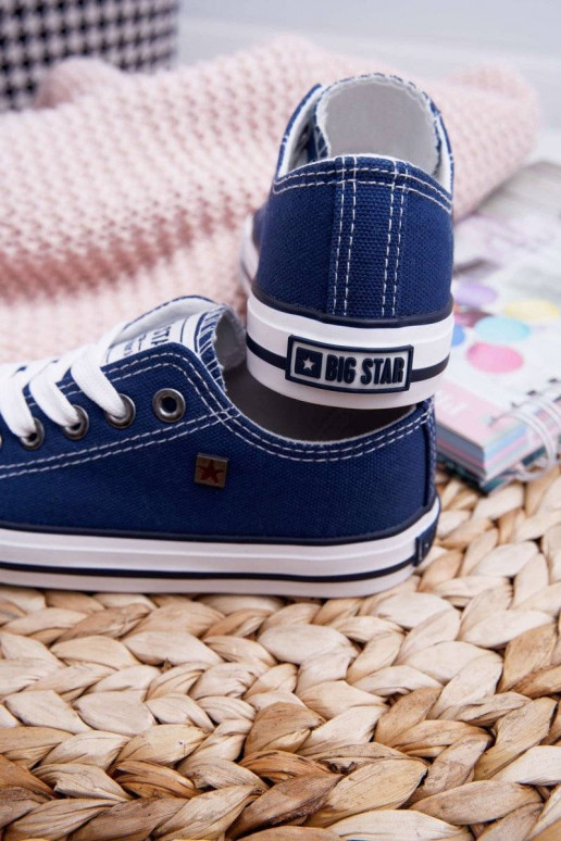 Chaussures de loisirs pour enfants Big Star bleu foncé