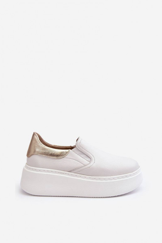 Sneakers met platform in de witte... Sneakers met platform in de witte...