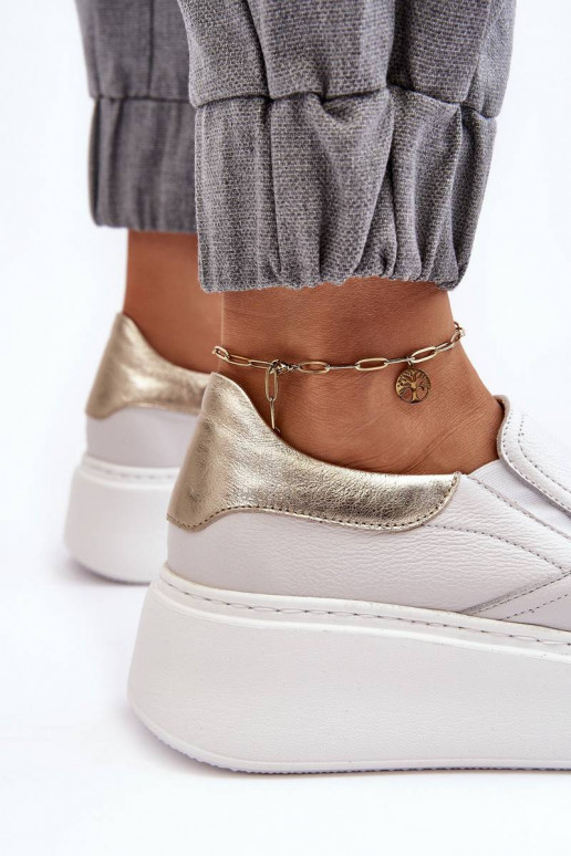 Sneakers met platform in de witte... Sneakers met platform in de witte...