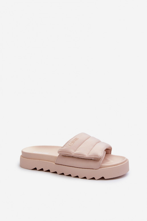 Sandalen met plateau Big Star beige Sandalen met plateau Big Star beige