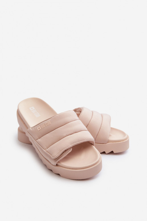 Sandalen mit Plateau Big Star beige Sandalen mit Plateau Big Star beige