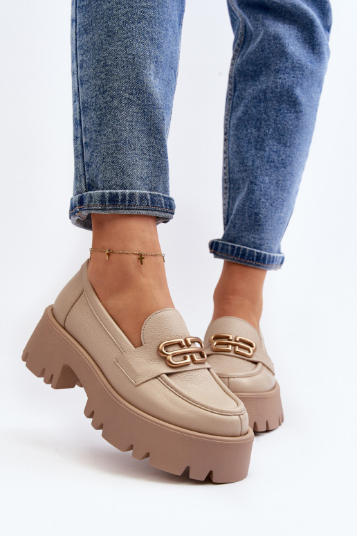 Mocassins Zazoo beiges