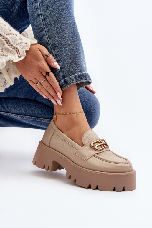 Mocassins Zazoo beiges Mocassins Zazoo beiges