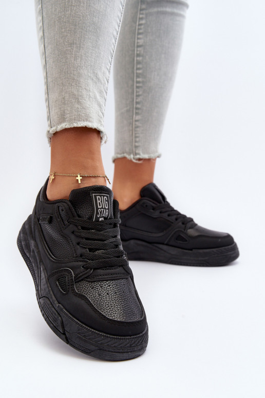 Baskets modèle chaussures Big Star couleur noir