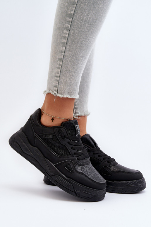Baskets modèle chaussures Big Star couleur noir