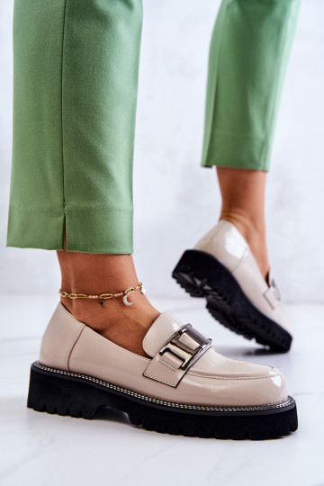 Chaussures à effet cuir...