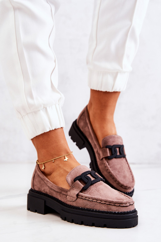 Bottes en daim ornées La.Fi Cappuccino de Laurene