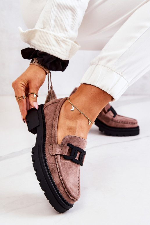 Bottes en daim ornées La.Fi Cappuccino de Laurene