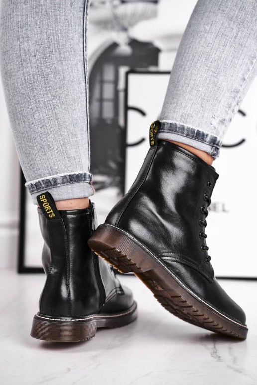 Schwarze Marita-Stiefel für Damen Schwarze Marita-Stiefel für Damen