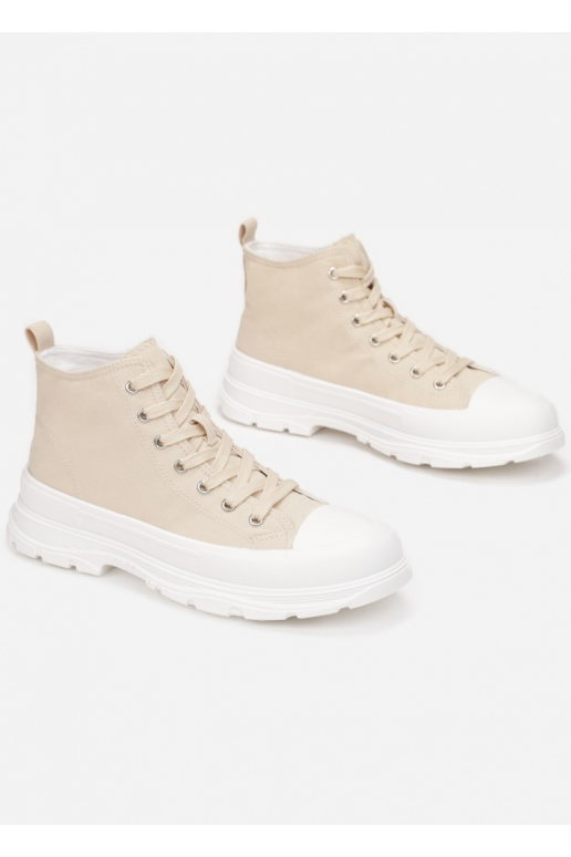 Chaussures de loisirs à semelle beige