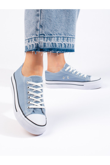 Chaussures femme bleu clair