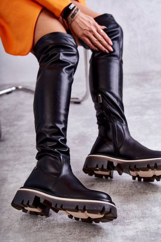 Overknee laarzen GOE KK2N4024 zwart Overknee laarzen GOE KK2N4024 zwart