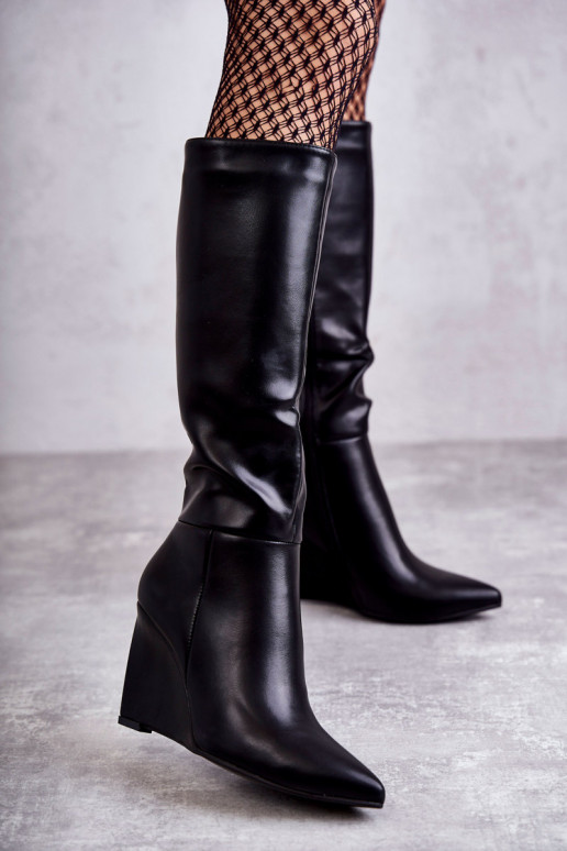 Bottines plateforme Arlene noires