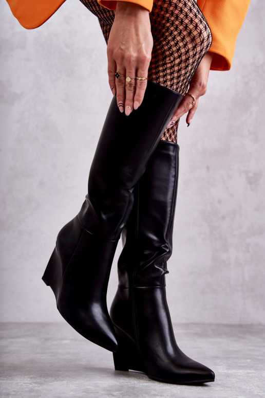 Bottines plateforme Arlene noires Bottines plateforme Arlene noires