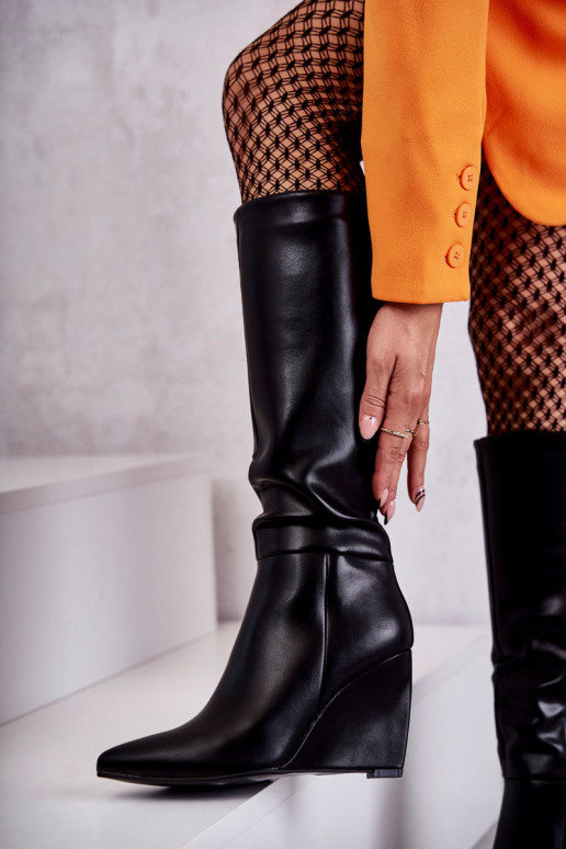 Bottines plateforme Arlene noires