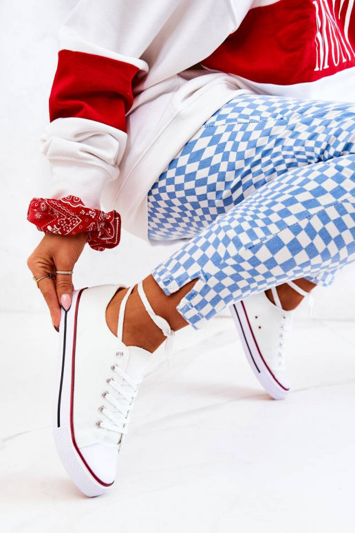 Witte vrijetijdsschoenen Witte vrijetijdsschoenen