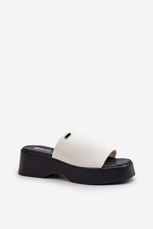 Chaussons femme Big Star couleur blanc