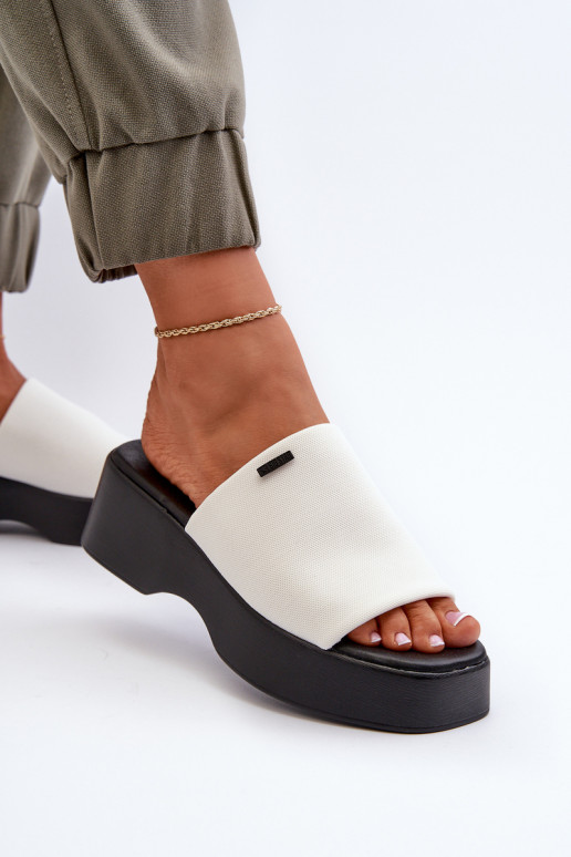 Chaussons femme Big Star couleur blanc