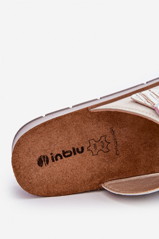 Chaussons confortables pour femmes avec boucles Inblu beige