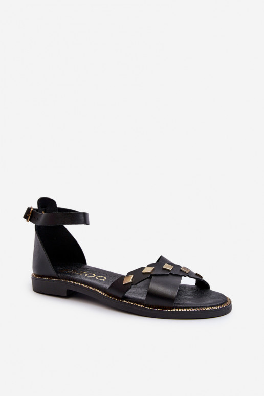 Sandales pour femmes en noir Zazoo