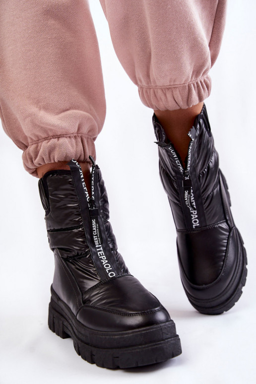 Snowboots met elastische band in... Snowboots met elastische band in...