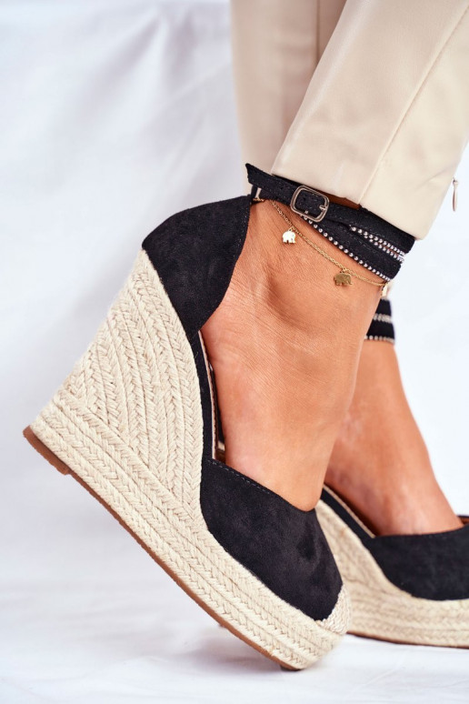 Sandales espadrilles DEBEVE NOIR